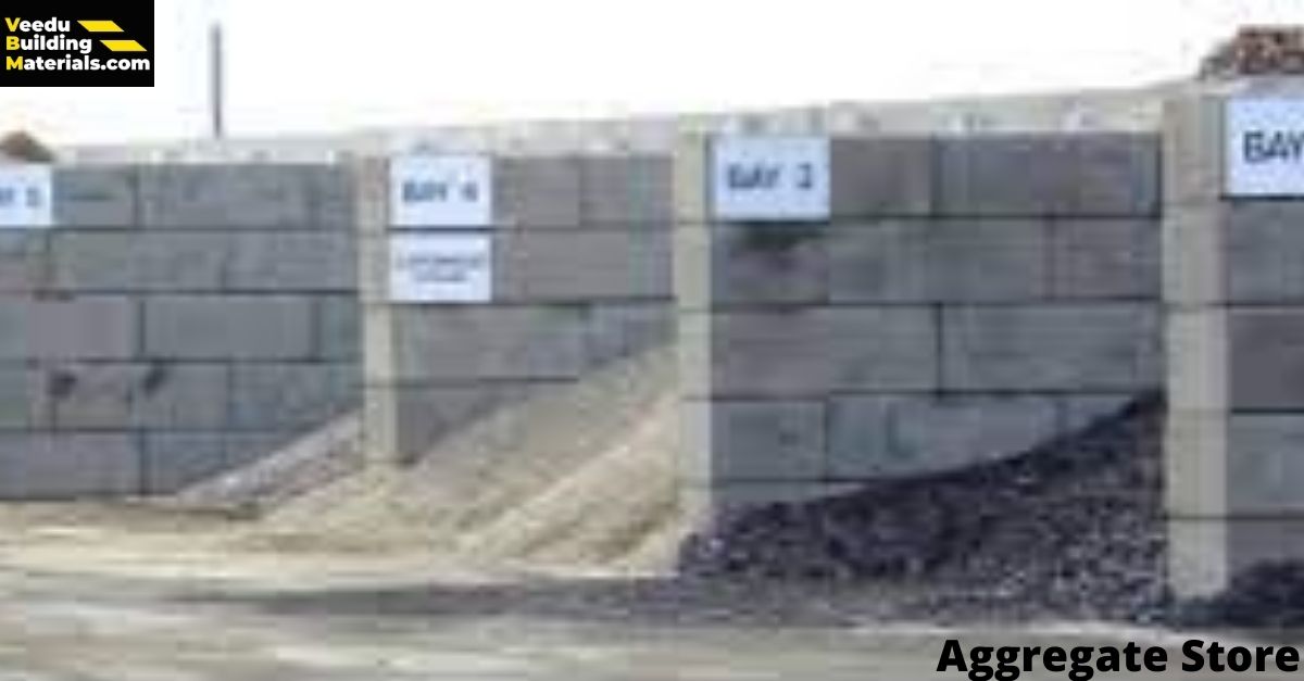 How to store cement and aggregates at a construction site